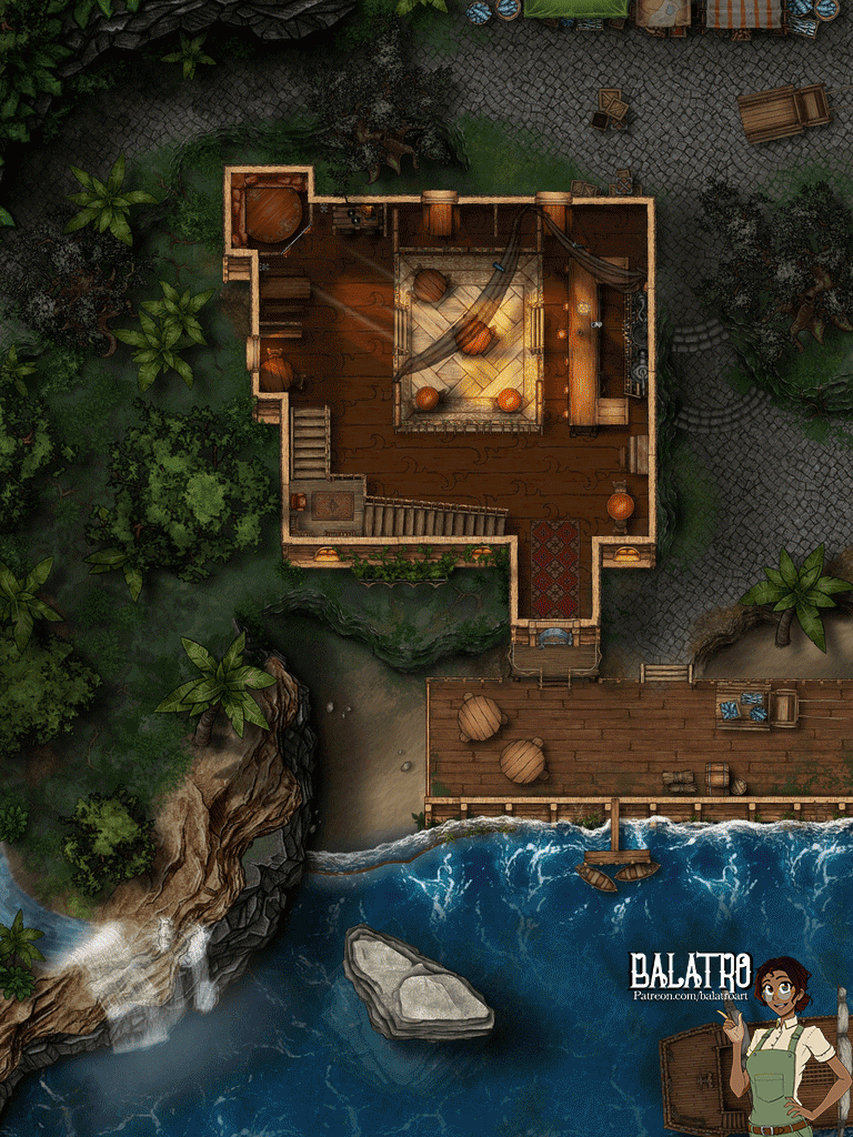 Airship Battlemap Bundle | 17 Maps | 50 Tokens