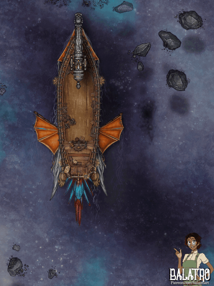 Airship Battlemap Bundle | 17 Maps | 50 Tokens