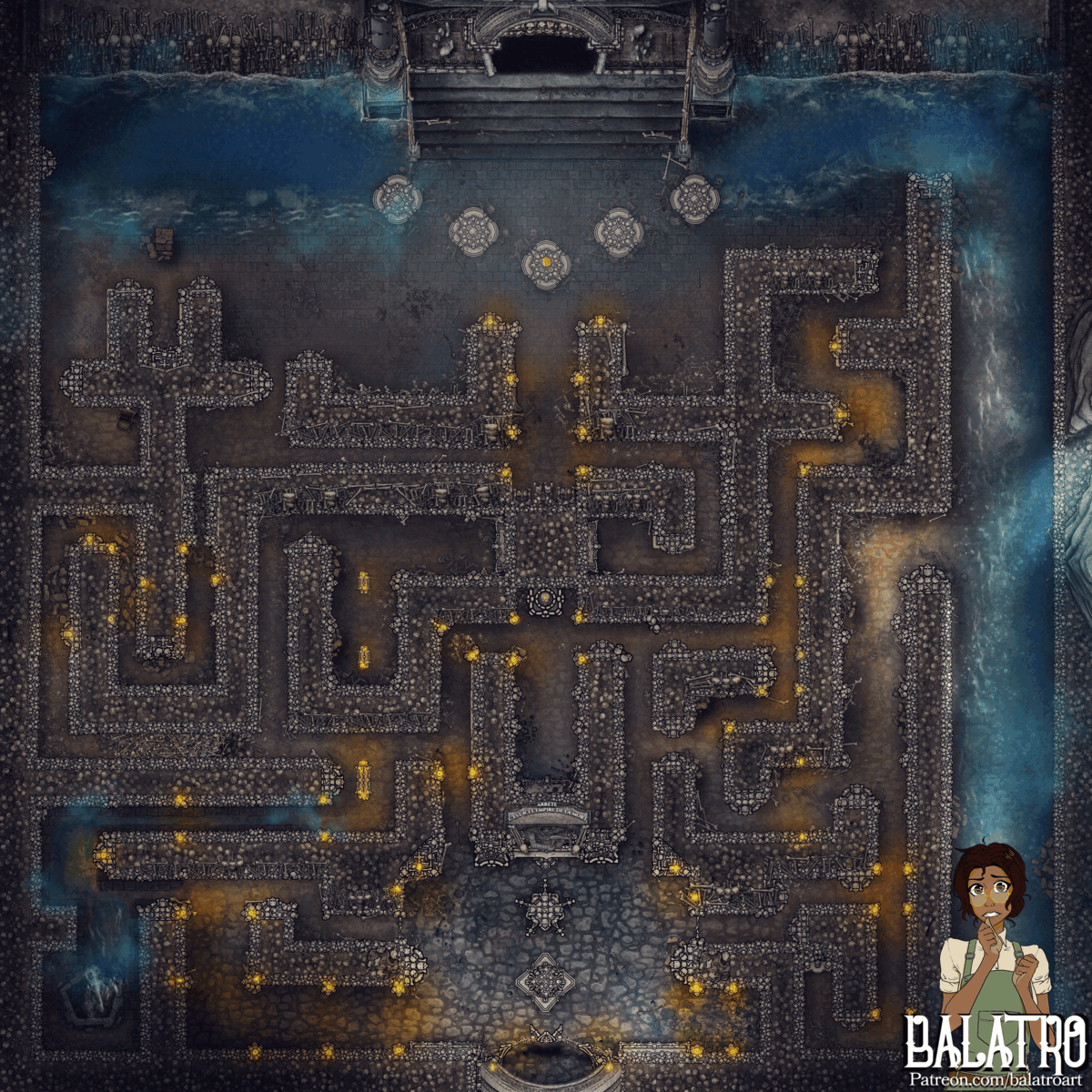Dungeon Battlemap Bundle | 11 Maps