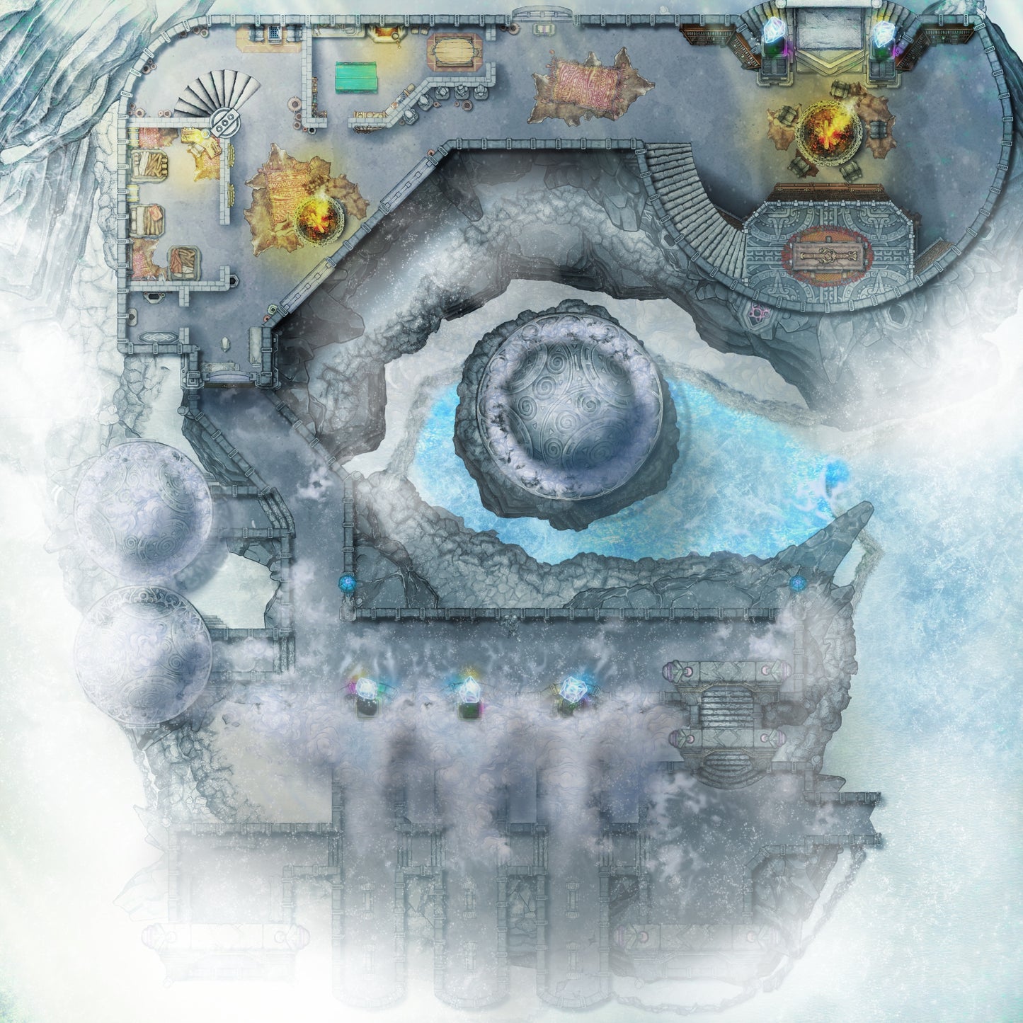 Snowbound Battlemap Bundle | 18 Maps