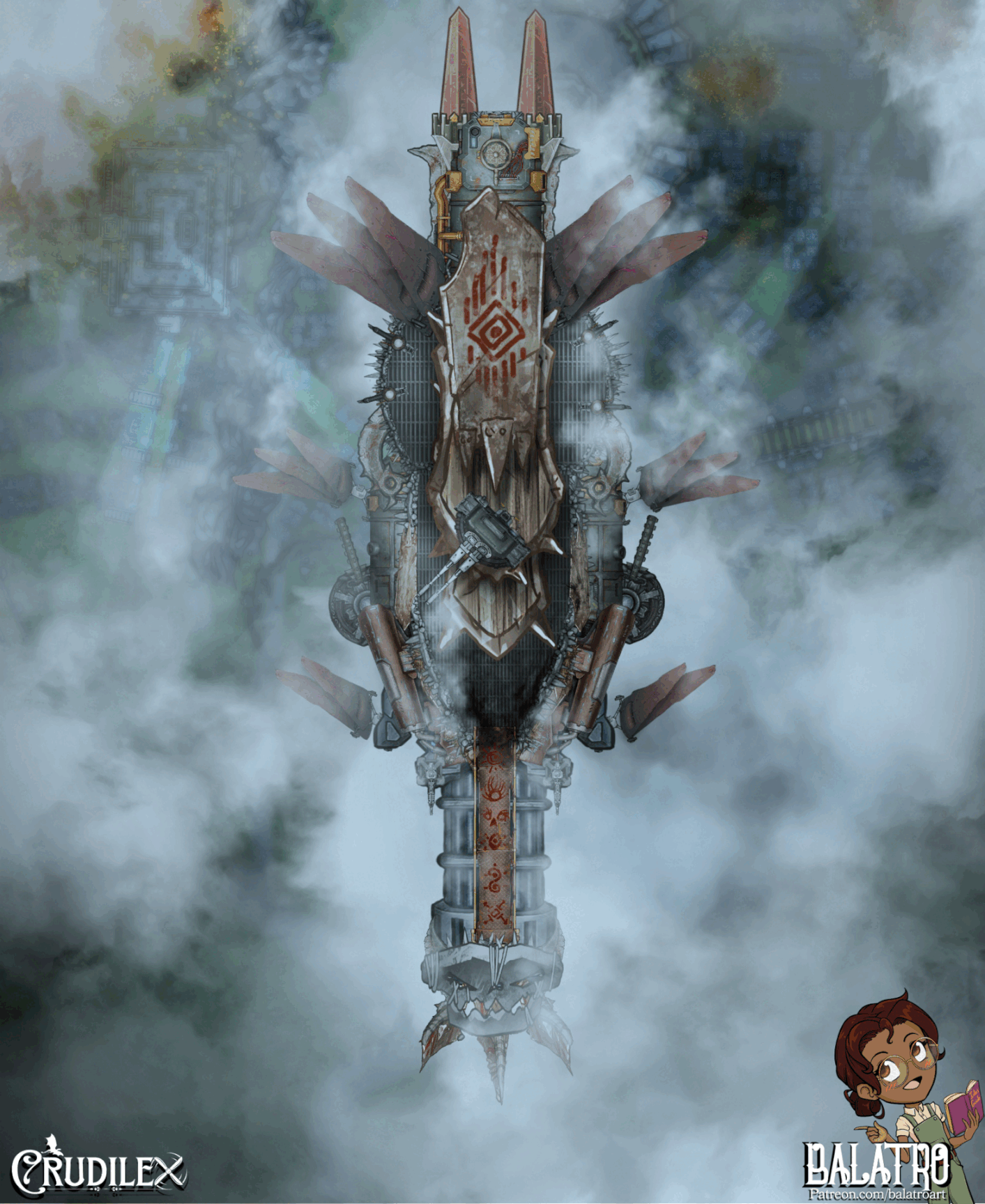 Airship Battlemap Bundle | 17 Maps | 50 Tokens