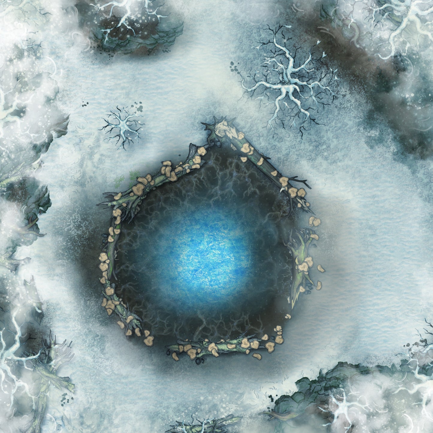 Snowbound Battlemap Bundle | 18 Maps
