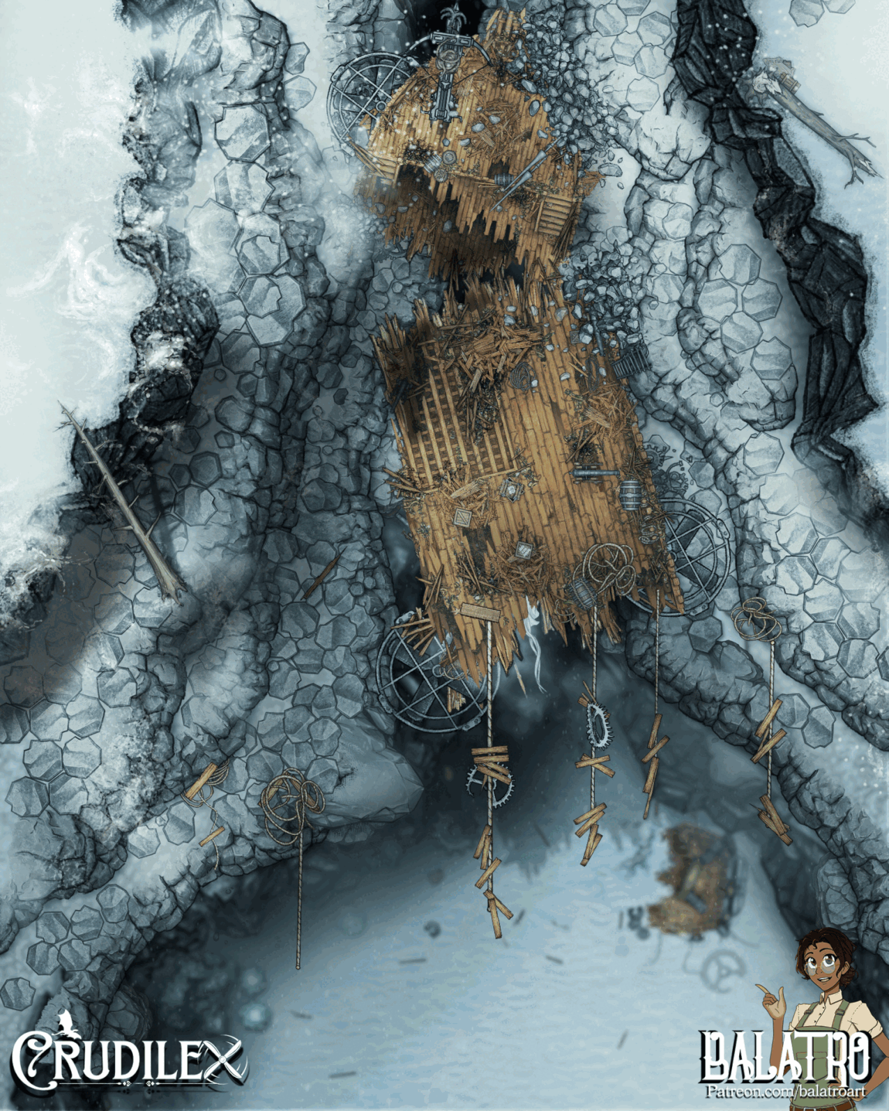 Airship Battlemap Bundle | 17 Maps | 50 Tokens