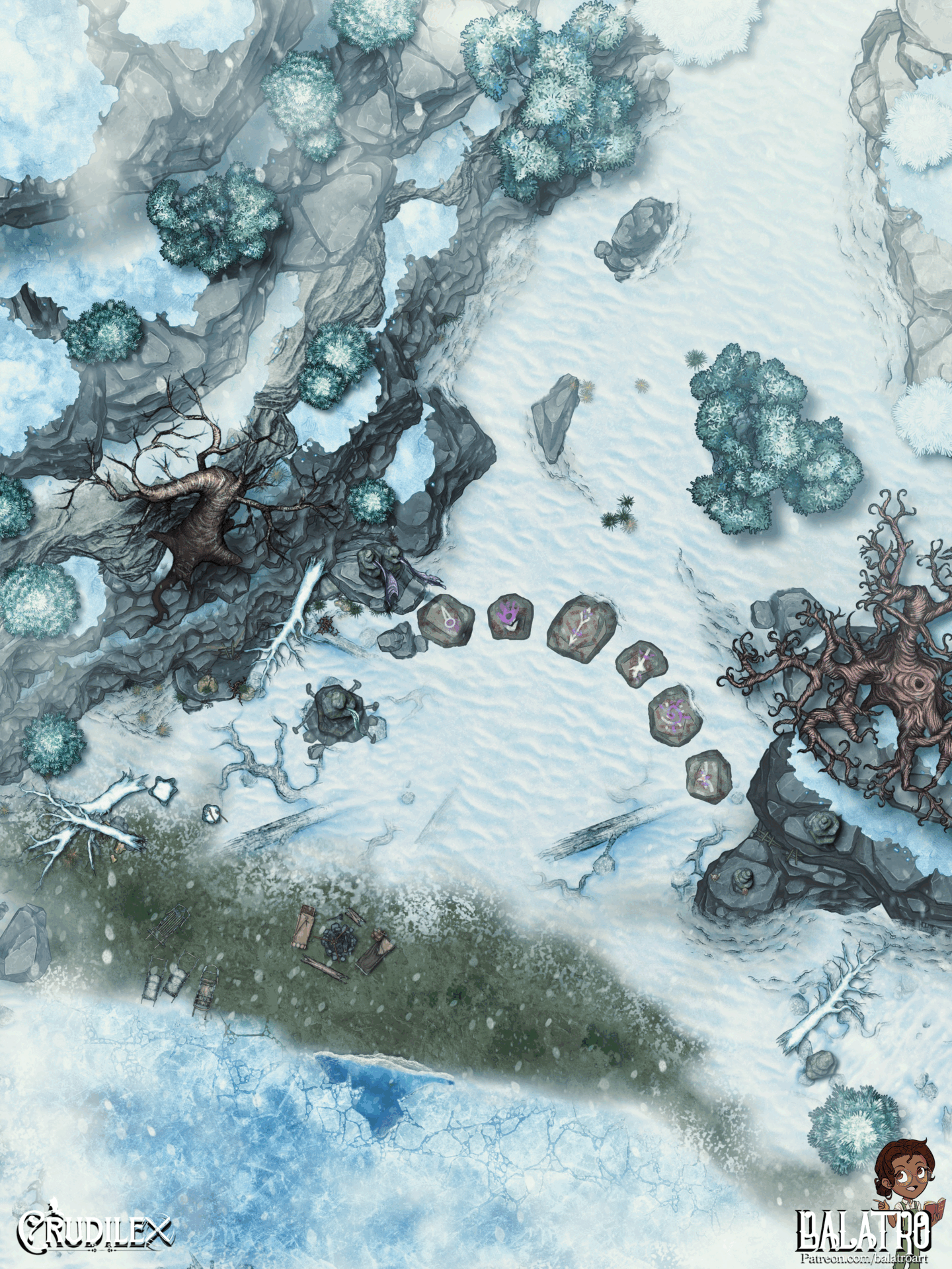 Snowbound Battlemap Bundle | 18 Maps